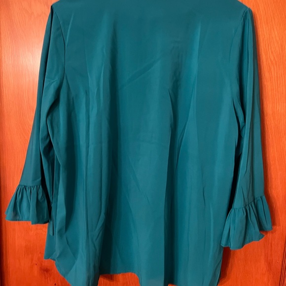 NWT Bob Mackie Wearable Art size Large 2 pc tank & jacket/top set - Picture 4 of 7